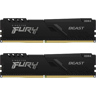 Оперативная память 32Gb DDR4 3200MHz Kingston Fury Beast Black (KF432C16BB1K2/32) (2x16Gb KIT)